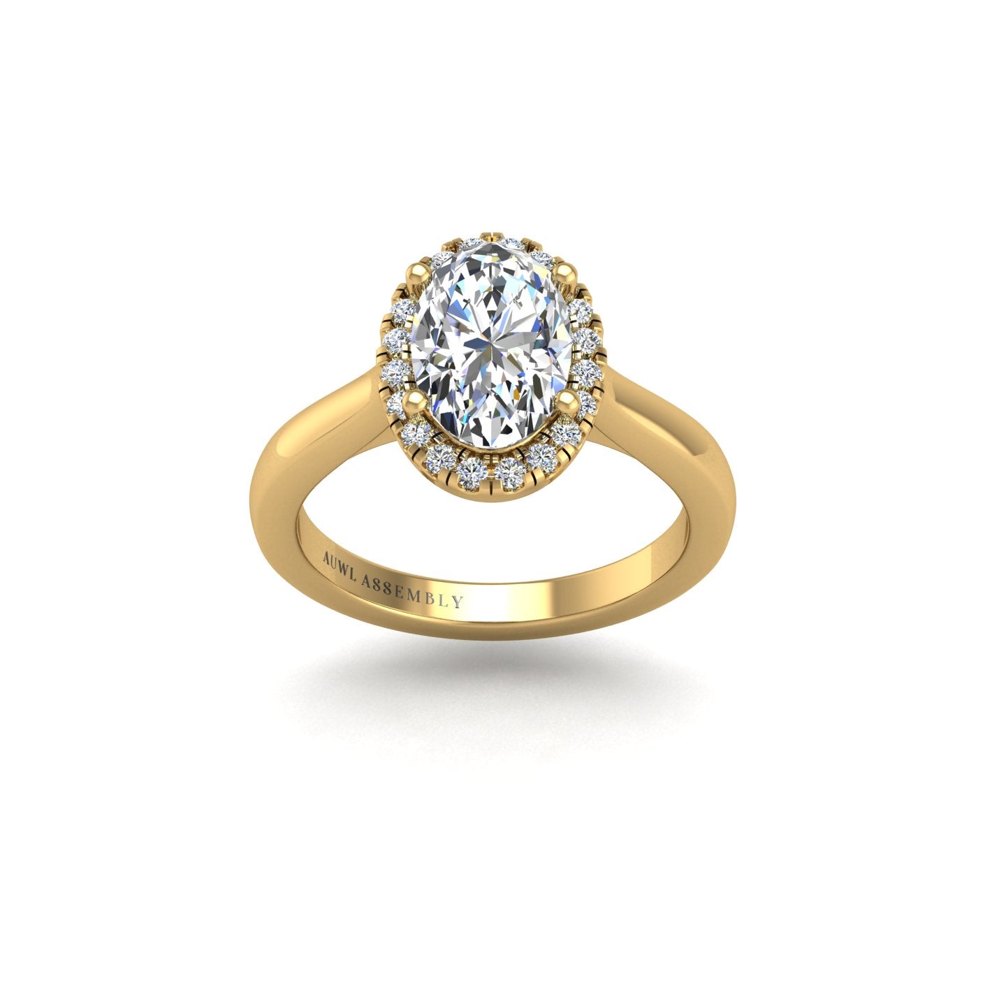 Éternel Halo Ring - Diamond Oval