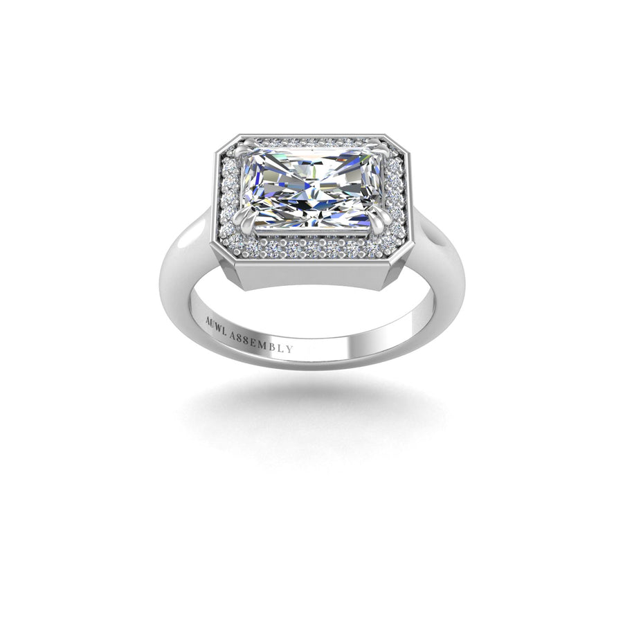 Belo Horizonte East West Ring - Diamond Emerald