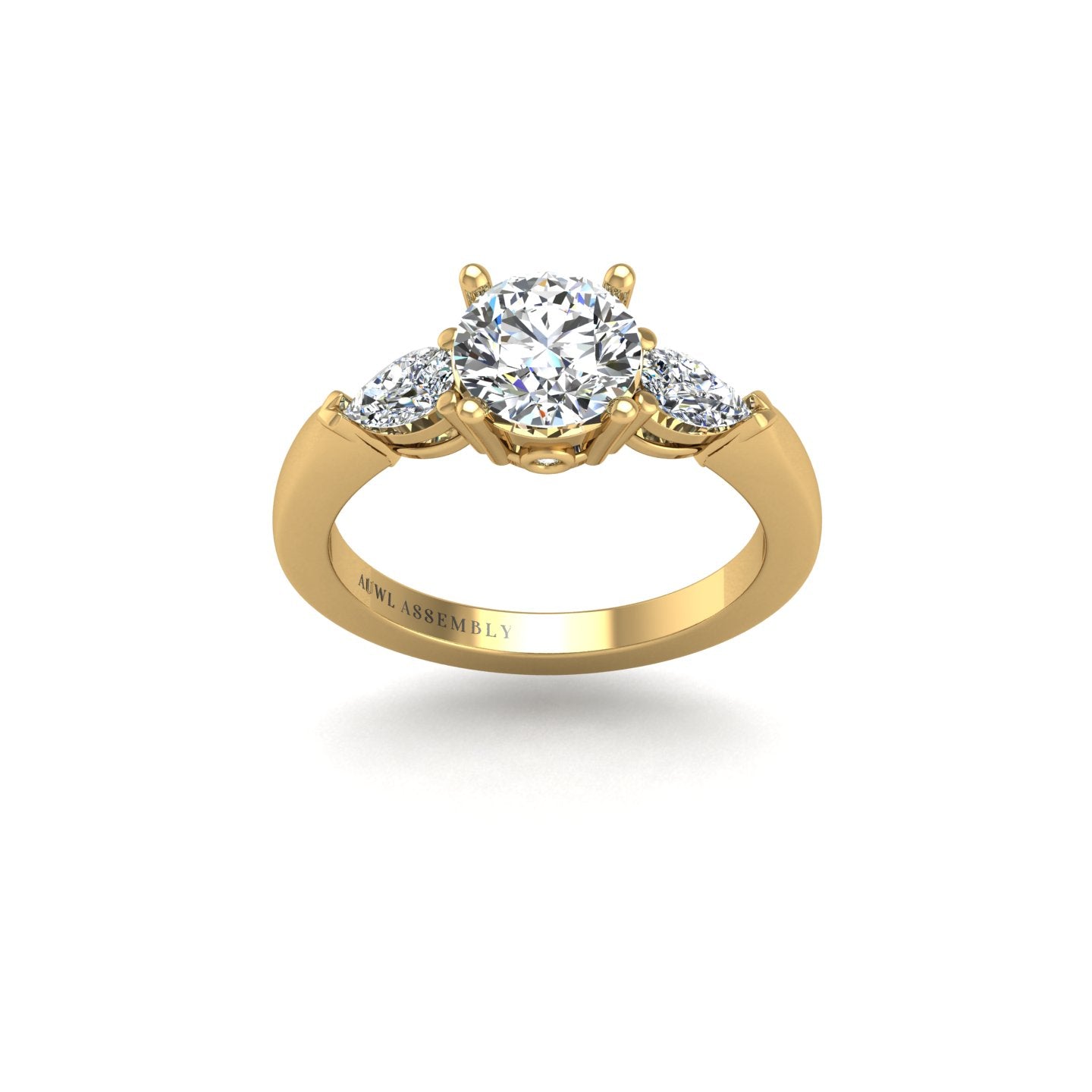 Then, Now and Forever Trilogy Ring - Diamond Round
