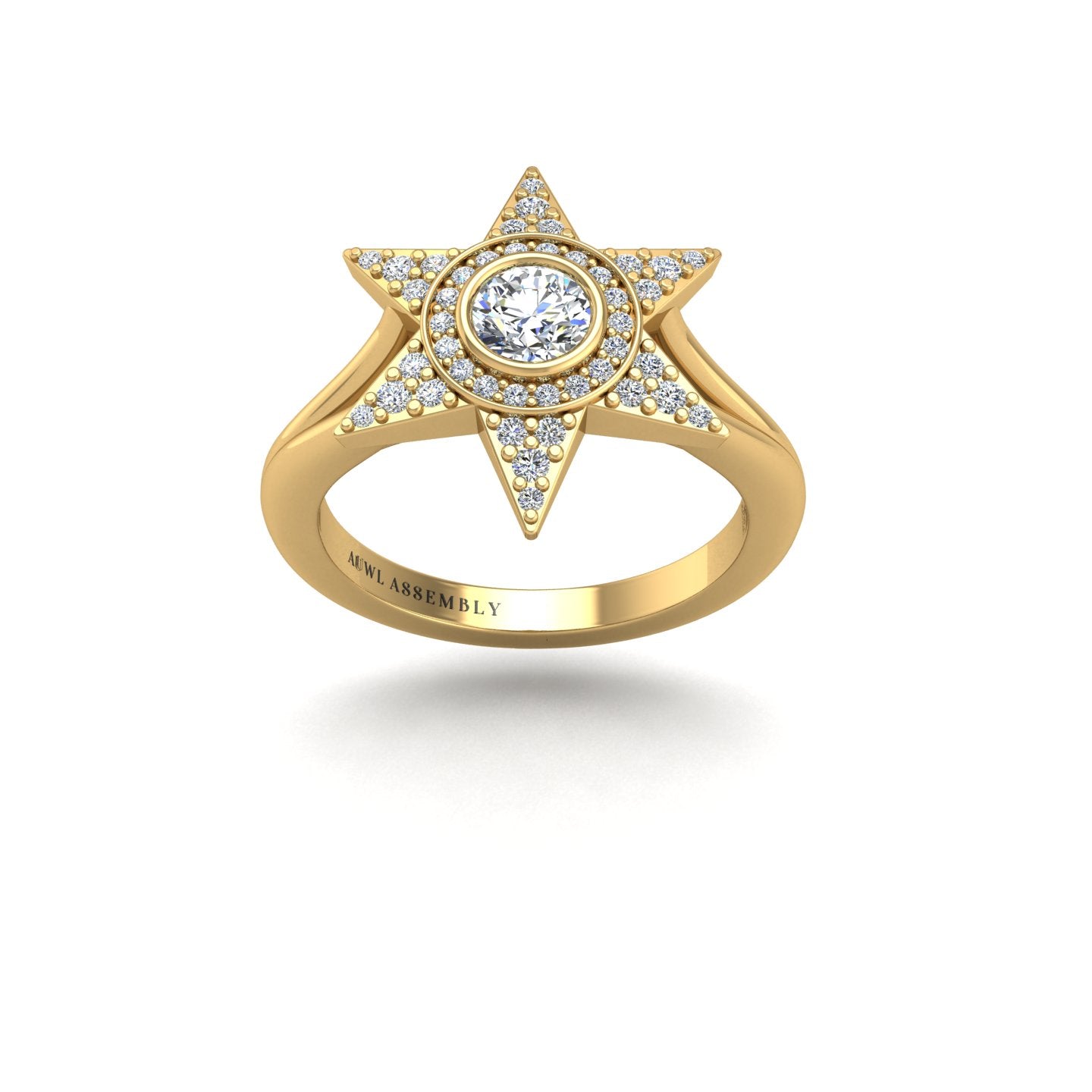 Starstruck Twinkling Star Ring - Diamond Round
