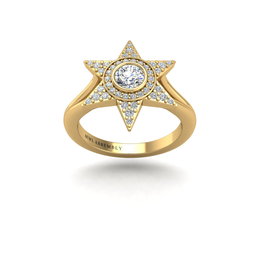 Starstruck Twinkling Star Ring - Diamond Round