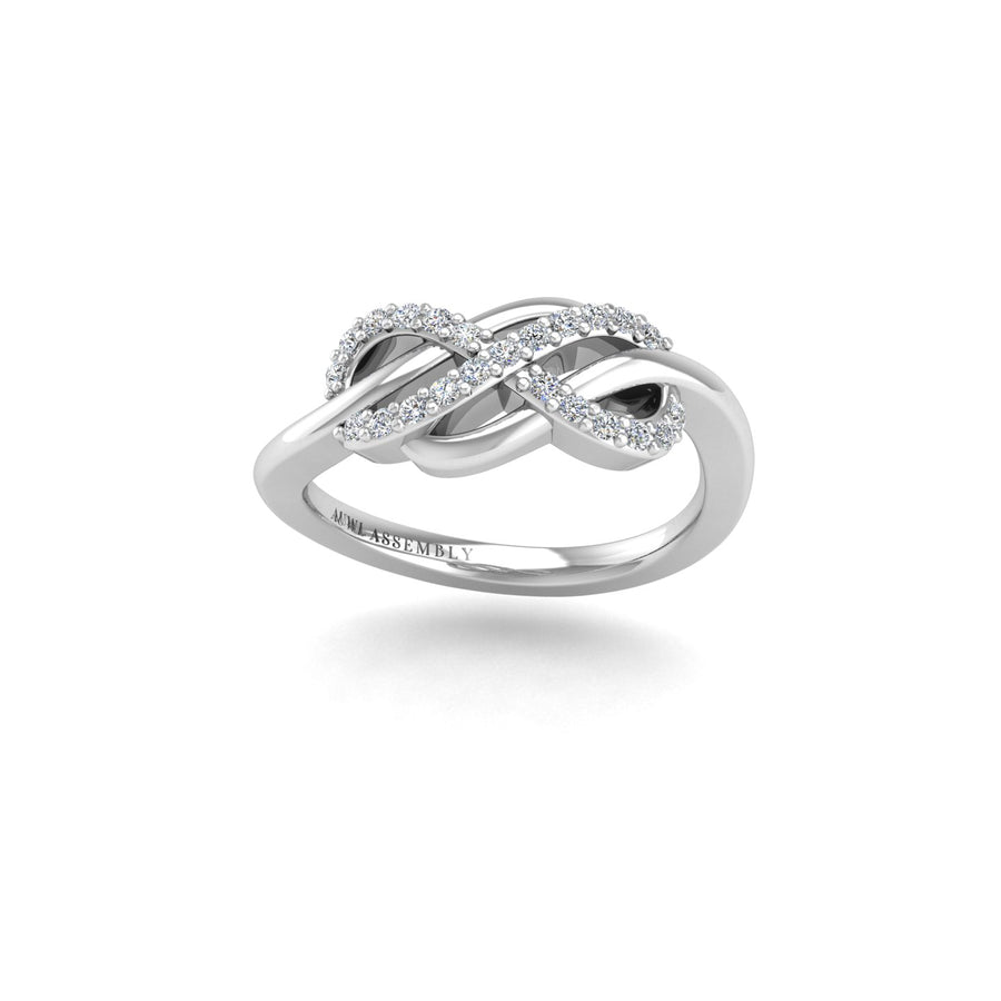 Senza Fine Infinity Ring - Diamond Round