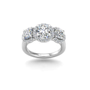 Crown of Love Garland Ring - Diamond Round
