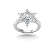 Starstruck Twinkling Star Ring - Diamond Round