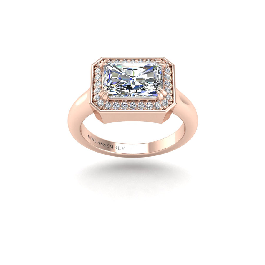Belo Horizonte East West Ring - Diamond Emerald