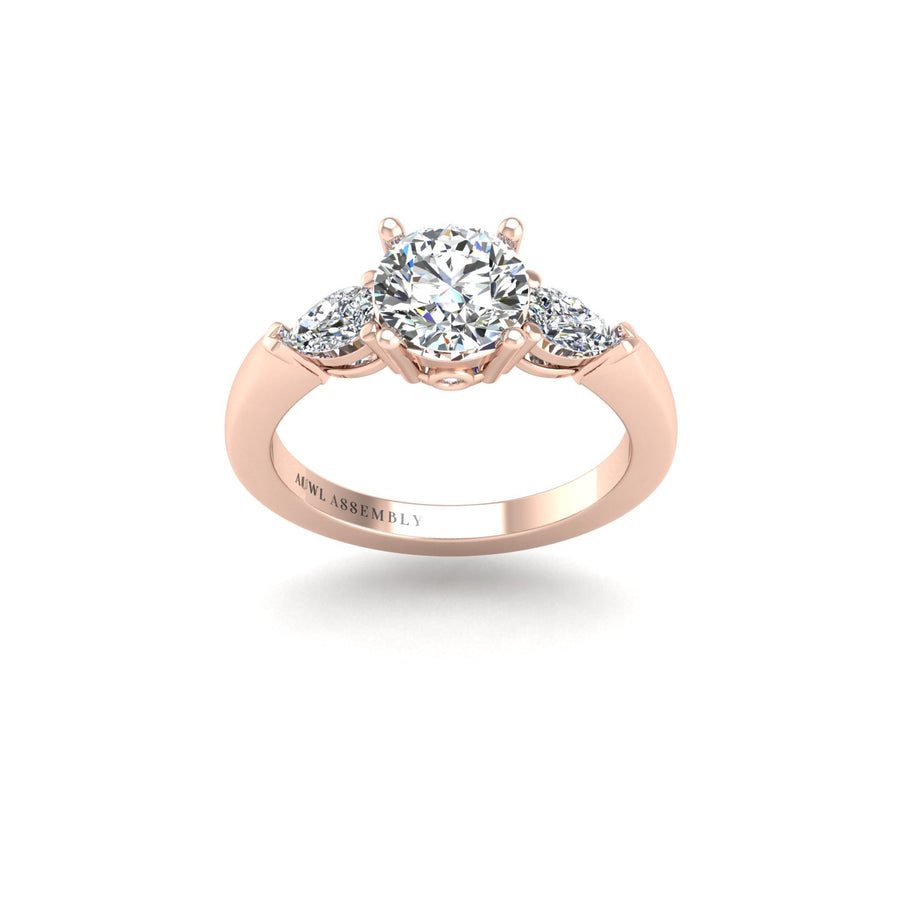 Then, Now and Forever Trilogy Ring - Diamond Round