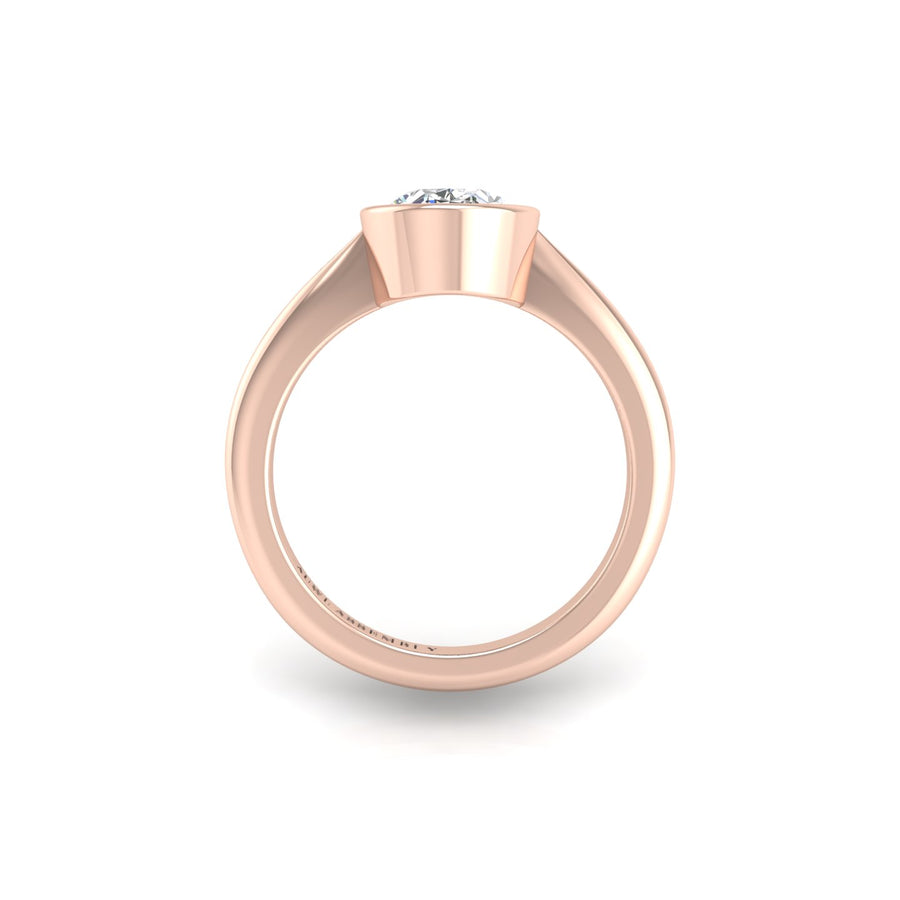 Celestial Solitaire Ring - Diamond Oval