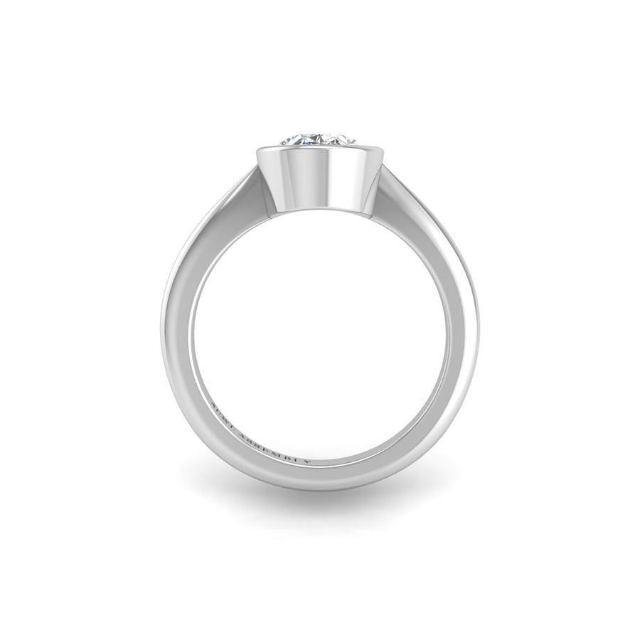 Celestial Solitaire Ring - Diamond Oval