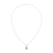 Divine Halo Pendant - Diamond Pear