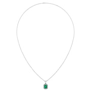 Divine Halo Pendant - Emerald Emerald