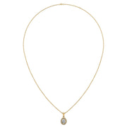 Divine Halo Pendant - Diamond Oval