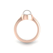 Celestial Solitaire Ring - Pearl Round