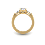 Then, Now and Forever Trilogy Ring - Diamond Round