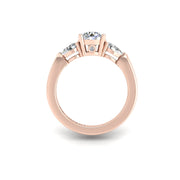 Then, Now and Forever Trilogy Ring - Diamond Round