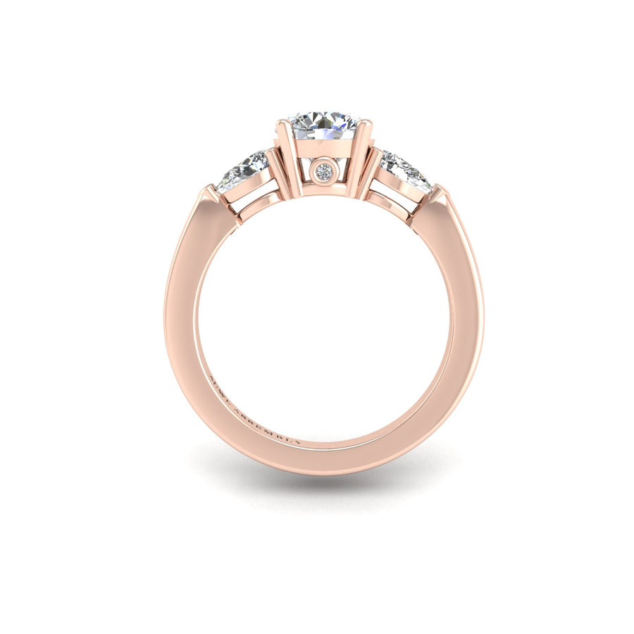 Then, Now and Forever Trilogy Ring - Diamond Round