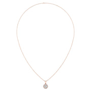 Divine Halo Pendant - Diamond Round