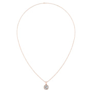 Divine Halo Pendant - Diamond Cushion
