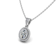 18k white gold Zodiac birthstone gold chain necklace with Lab Grown Diamond, designed for women at AUWL Assembly