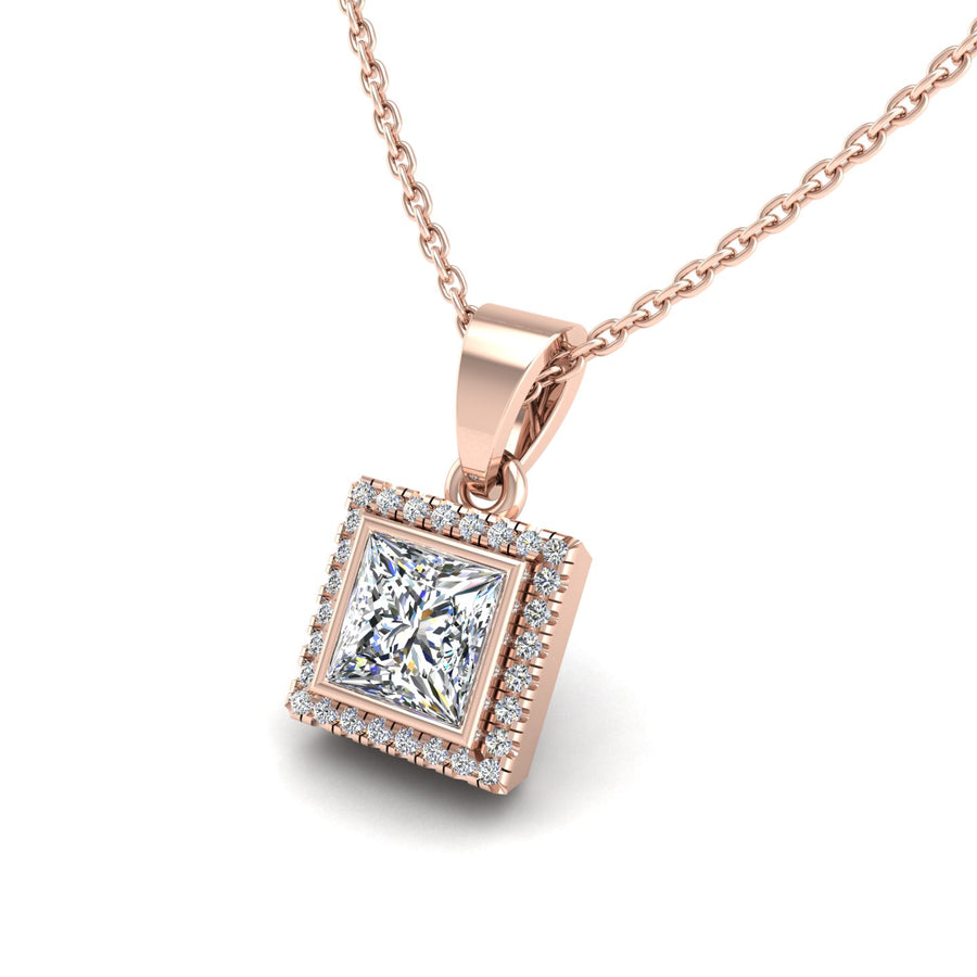 18k rose gold Zodiac birthstone gold chain necklace with Lab Grown Diamond, designed for women at AUWL Assembly