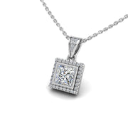 18k white gold Zodiac birthstone gold chain necklace with Lab Grown Diamond, designed for women at AUWL Assembly