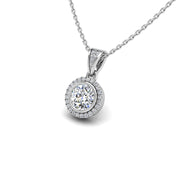 18k white gold Zodiac birthstone gold chain necklace with Lab Grown Diamond, designed for women at AUWL Assembly