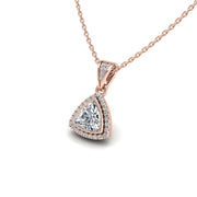 18k rose gold Zodiac birthstone gold chain necklace with Lab Grown Diamond, designed for women, at AUWL Assembly