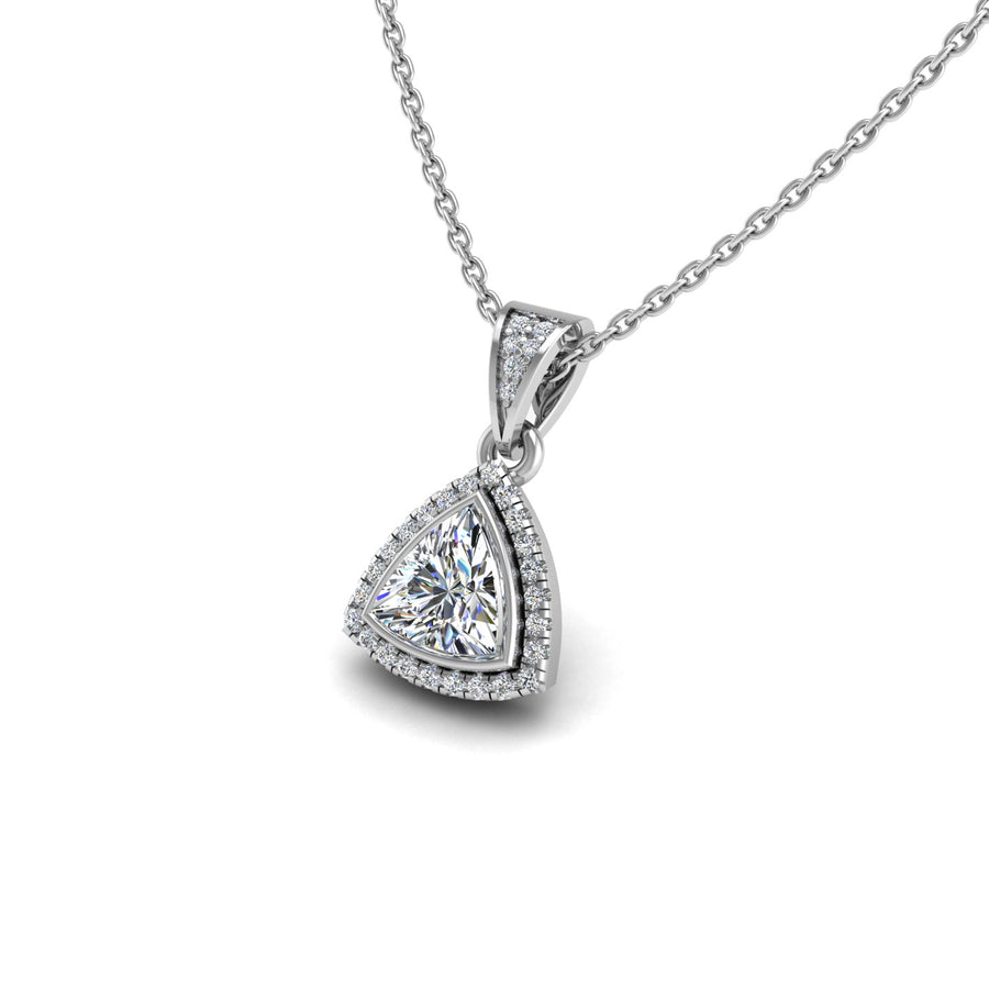 18k white gold Zodiac birthstone gold chain necklace with Lab Grown Diamond, designed for women, at AUWL Assembly