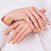 Celestial Solitaire Ring - Pearl Round