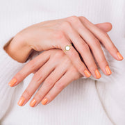 Celestial Solitaire Ring - Pearl Round