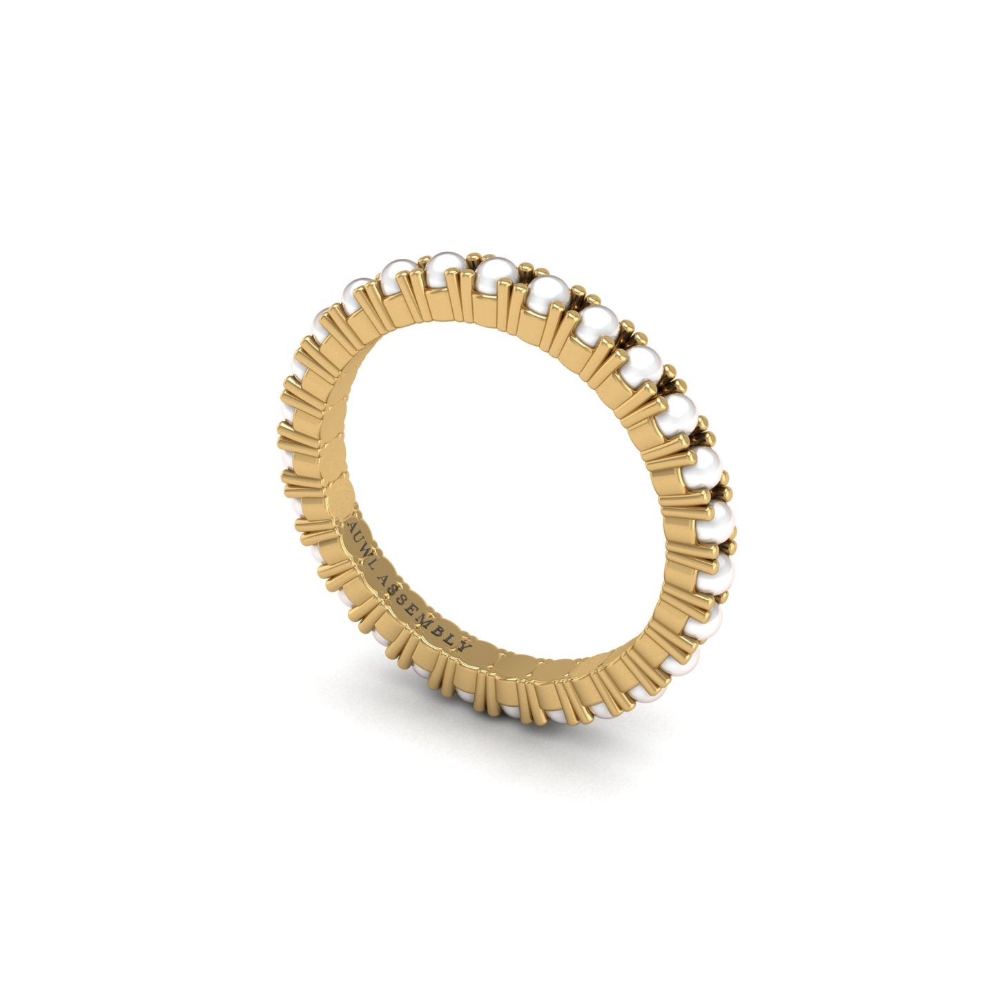 Eternity Band in Yellow Gold | AUWL Assembly