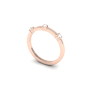 Three Stone Band in Rose Gold | AUWL Assembly