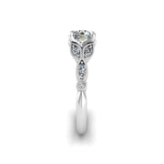 Flos Amoris Floral Ring - Diamond Round