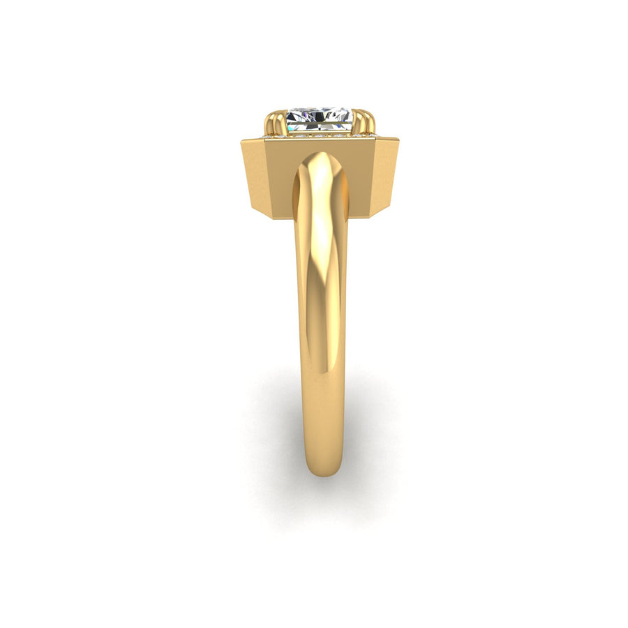 Belo Horizonte East West Ring - Diamond Emerald
