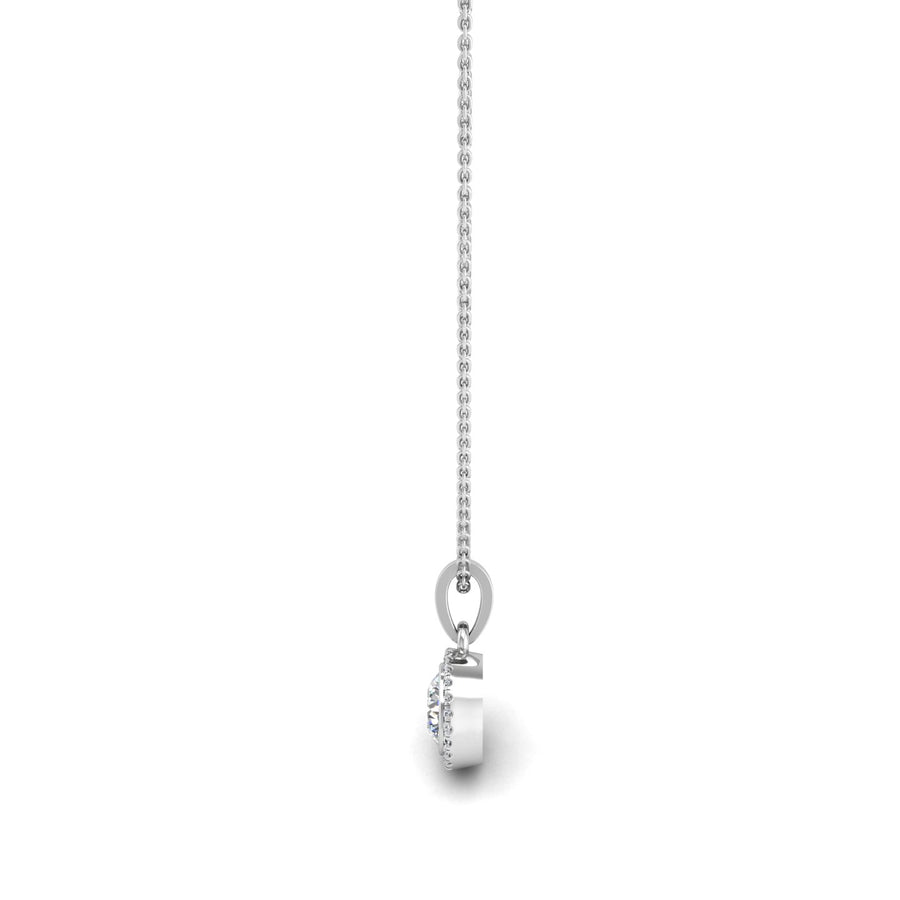Divine Halo Pendant - Diamond Round