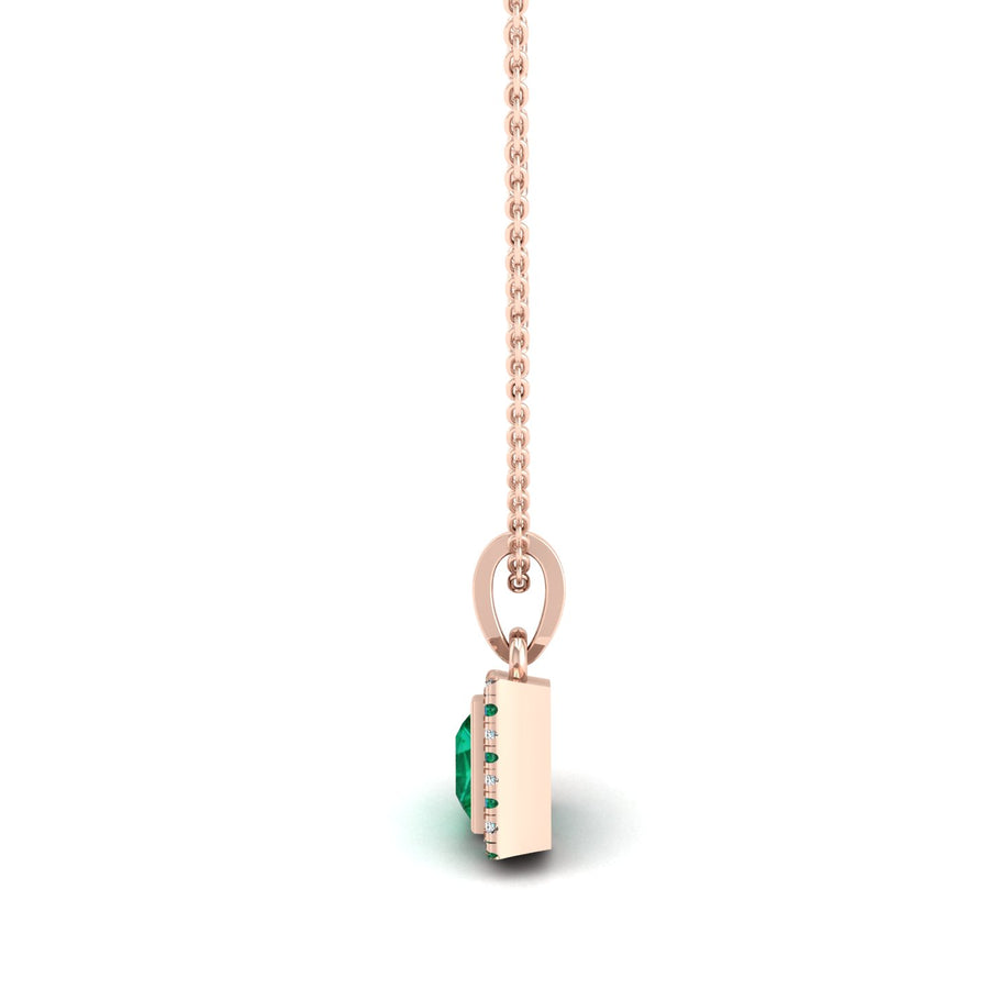 Divine Halo Pendant - Emerald Princess