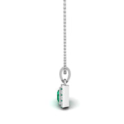 Divine Halo Pendant - Emerald Princess