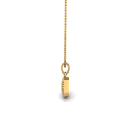 Divine Halo Pendant - Diamond Emerald
