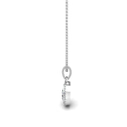 Divine Halo Pendant - Diamond Pear