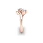 Triplice Three-Stone Ring - Diamond Round