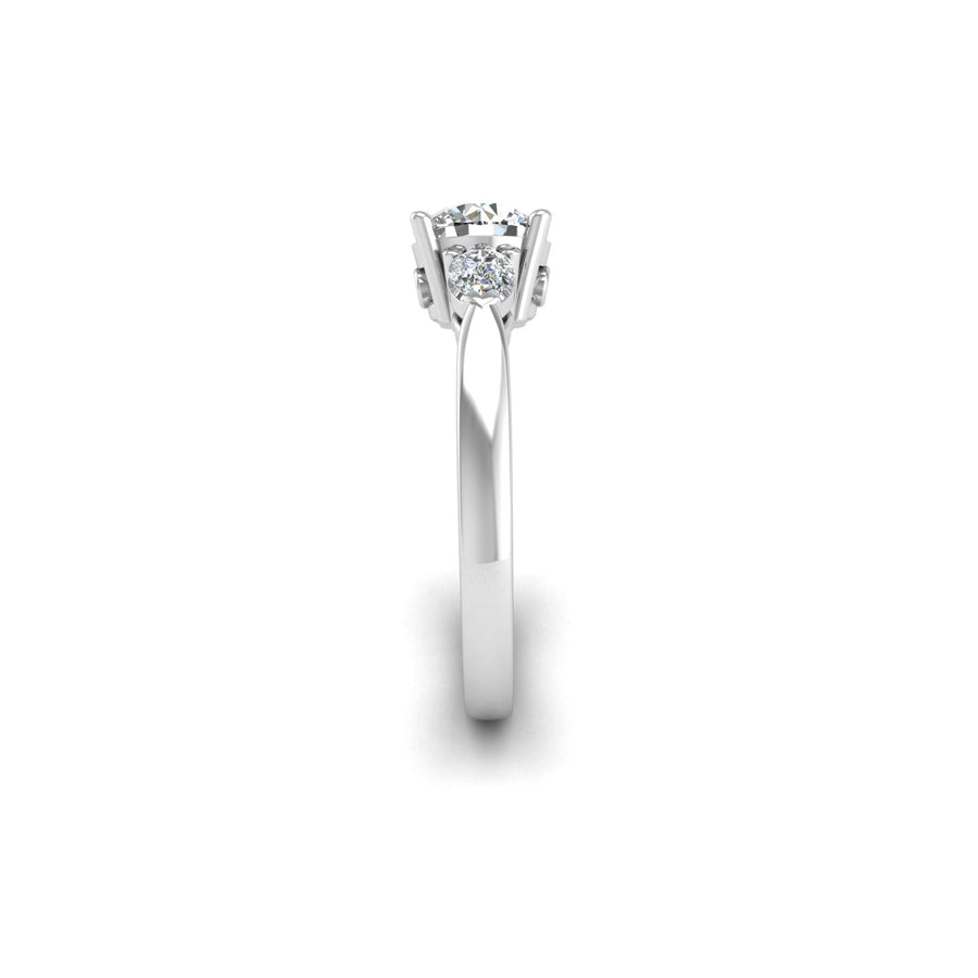Then, Now and Forever Trilogy Ring - Diamond Round