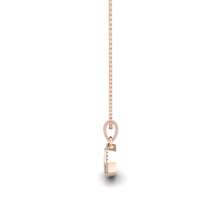 Divine Halo Pendant - Diamond Trillion
