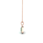 Divine Halo Pendant - Emerald Emerald