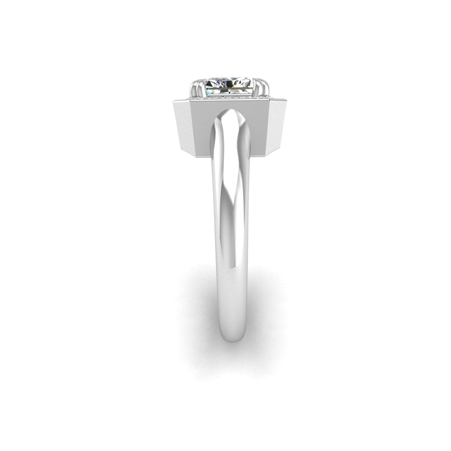 Belo Horizonte East West Ring - Diamond Emerald