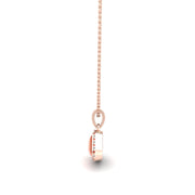 Divine Halo Pendant - Red Coral Trillion
