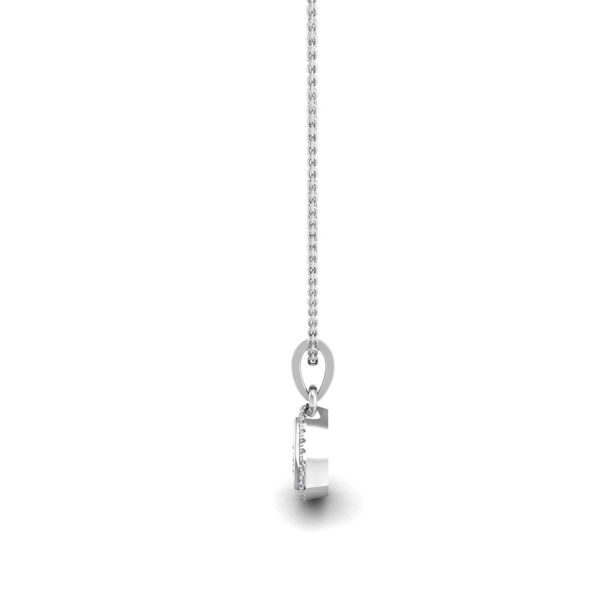 Divine Halo Pendant - Diamond Trillion