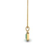 Divine Halo Pendant - Emerald Emerald