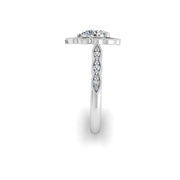Key to my Heart Bridal Ring - Diamond Pear