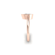 Drop of Love Bezel Pear Ring - Diamond Pear