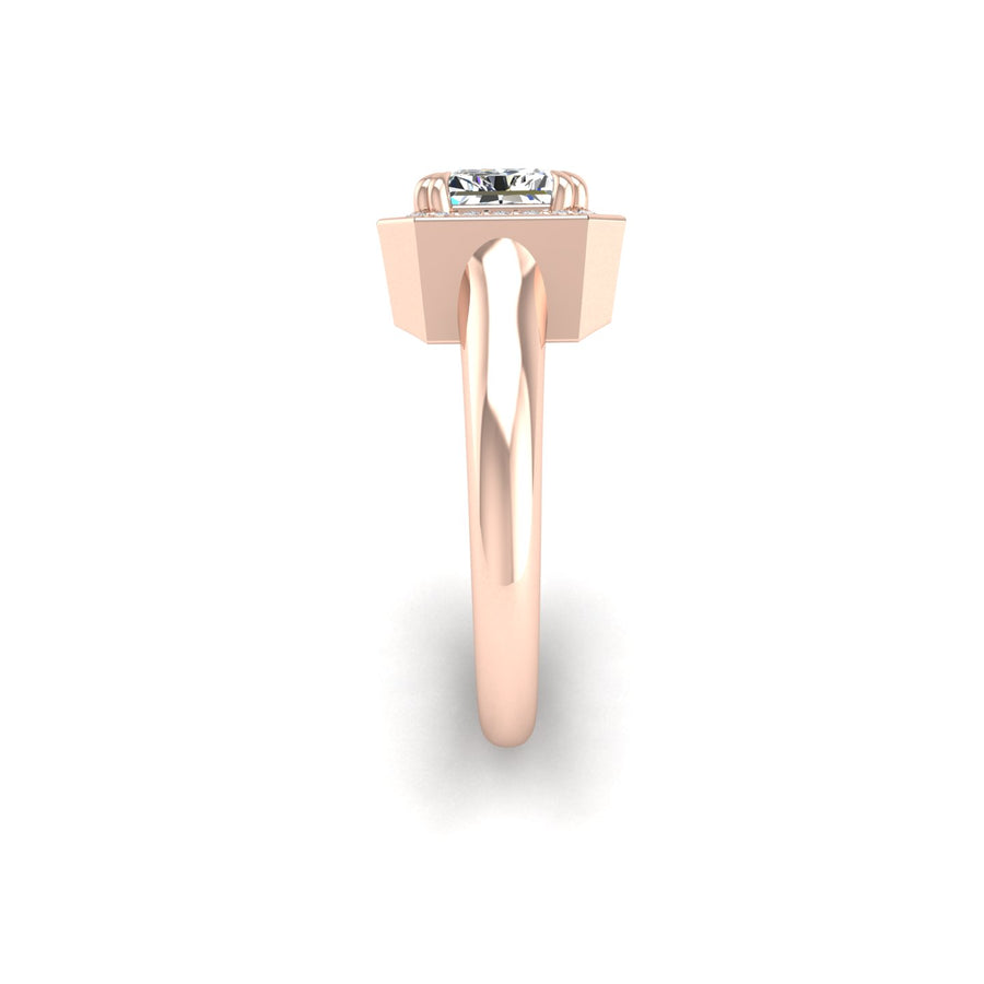Belo Horizonte East West Ring - Diamond Emerald