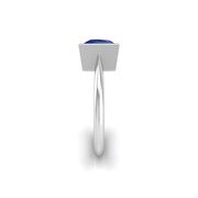 Celestial Solitaire Ring - Blue Sapphire Princess